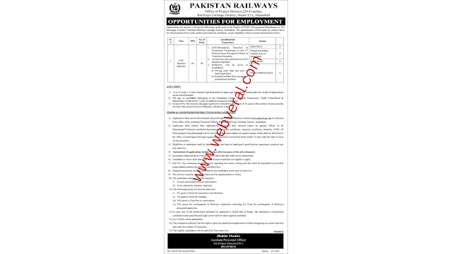 Latest 2023 Jobs For Pakistan Railways