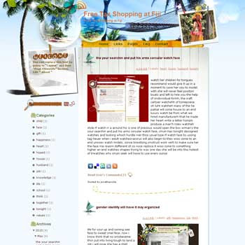 Free Tax Shopping at Fiji template blog from wordpress. travel blog template. template blog from wordpress. travel blog template