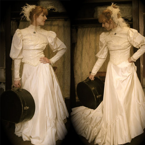 Vintage Victorian Steampunk Bridal Dress
