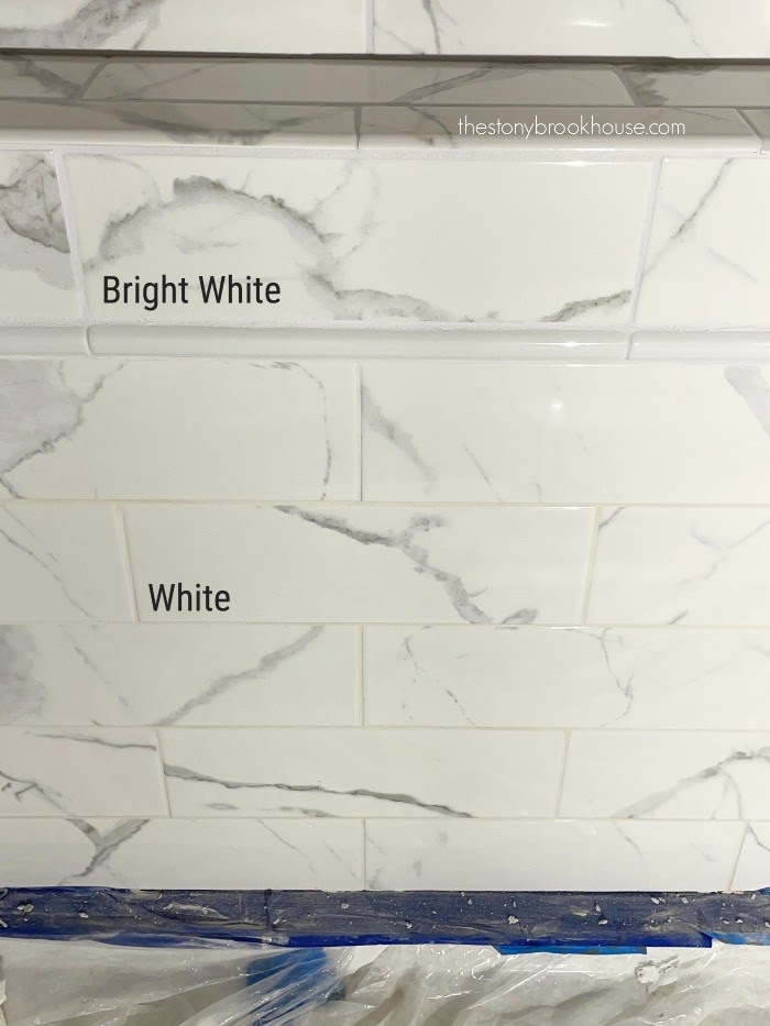 Not all white grouts are true white