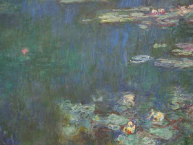 Fragment of Water Lilies by Claude Monet, L'Orangerie, Paris, 2011 photo by Maja Trochimczyk