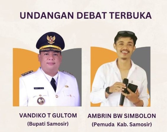 Undangan Debat Terbuka Kepada Bupati Samosir