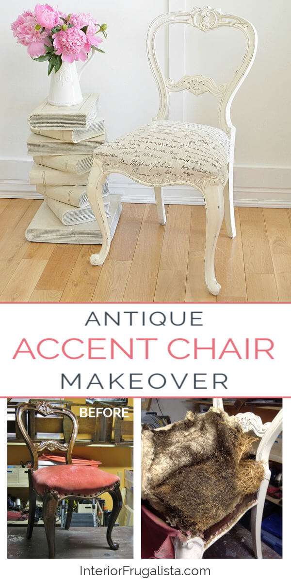 Antique Accent Chair Makeover