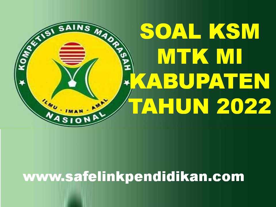 Soal KSM MTK MI Kab/Kota