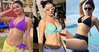 avneet kaur bikini cleavage navel legs