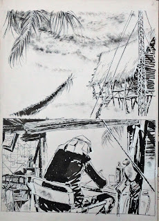 Historieta Parias, ilustración de Oscar Estévez