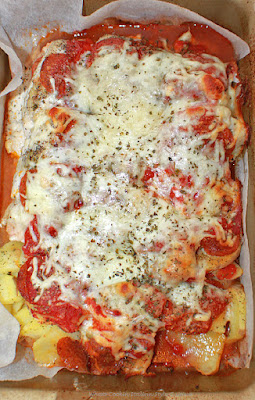 Chicken and Potatoes Pizza Style Casserole