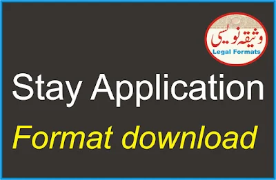 Application for Stay order