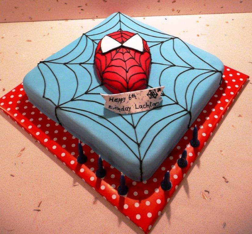 spiderman birthday cakes