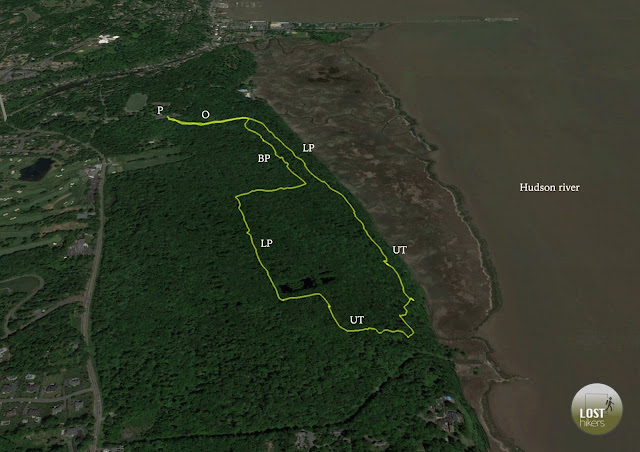 Mapa del circuito realizado en Tallman Mountain State Park - Noviembre 2019