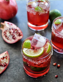 Pomegranate Margarita featuring Grand Marnier