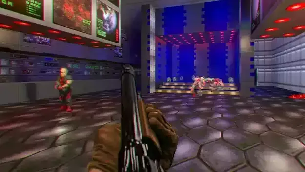 The 1993 Doom Now Supports Raytracing Effects