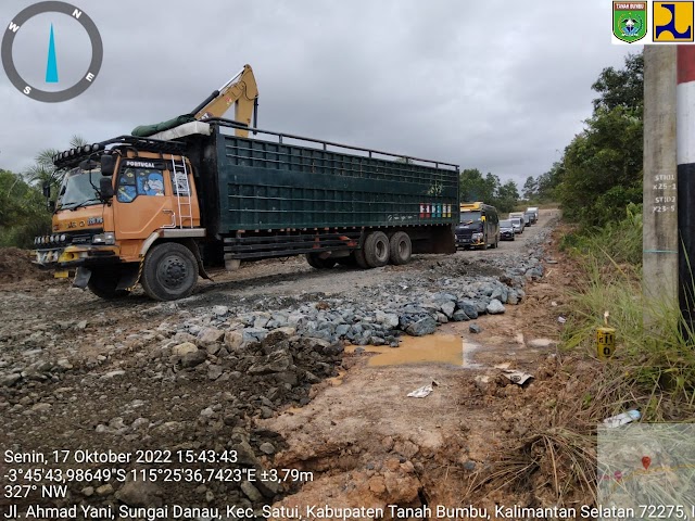 Begini Langkah Kongkrit Pemkab Tanbu Mengatasi Jalan Putus Total  di Satui 