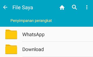 Dimana File Hasil Download dari WhatsApp, Hasil kiriman WA