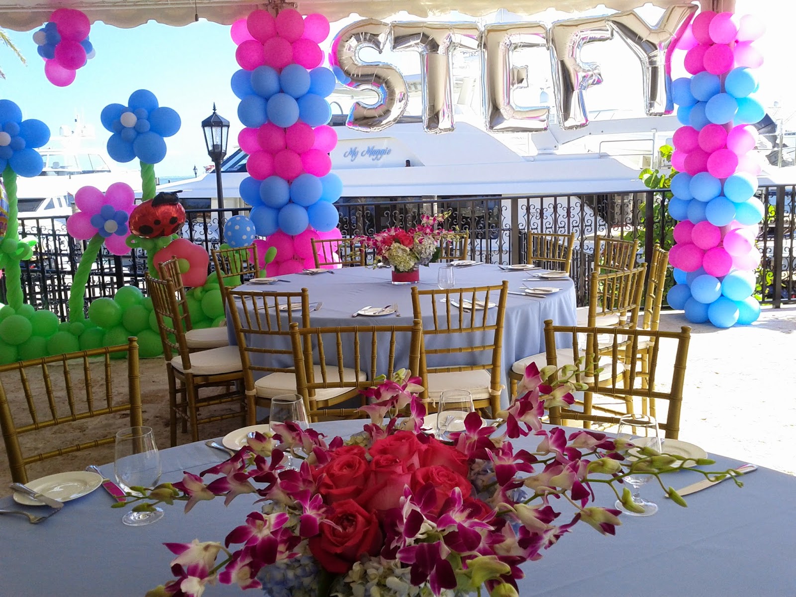  balloon column for outdoor party decoration