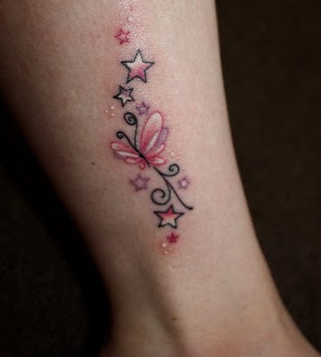 hot unique tattoo designs on leg