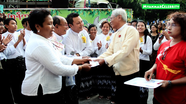 သၾကၤန္ကာလ ရန္ကုန္ျမိဳ႔တြင္းမွာ လွည့္လည္ ေဖ်ာ္ေျဖခဲ့တဲ့ "ေပးဆပ္သူမ်ား" သံခ်ပ္အဖြဲ႔ 