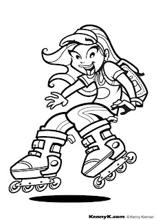 coloring pages for kids,kids coloring pages, kids and Sport activities coloring pages