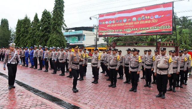 Kapolres Aceh Timur Pimpin Gelar Apel Pasukan Operasi Lilin Seulawah 2022