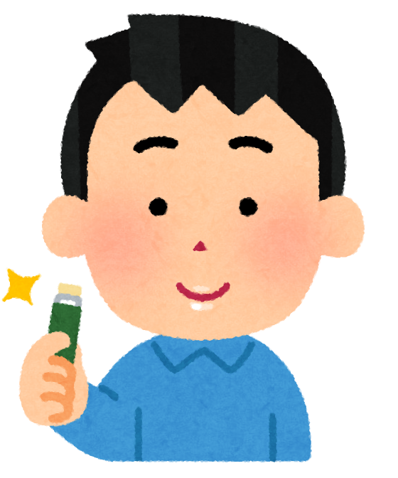 リップクリームを塗った人のイラスト 男性 かわいいフリー素材集 いらすとや