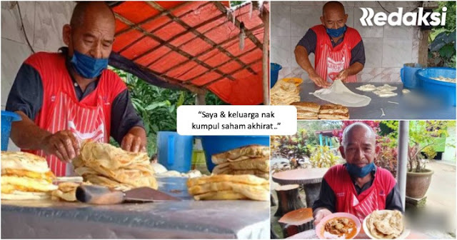 Selagi hayat dikandung badan.” – Pesara tentera kekal jual roti canai 50 sen sejak 3 dekad lalu