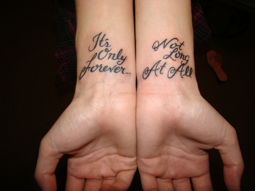 Hot Girls Inner Wrist Tattoo Design 2011