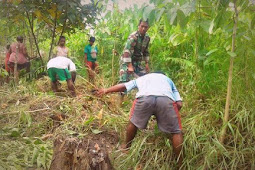 TNI dan Warga Kanggup Buka 2,5 Hektar Lahan Pertanian Baru