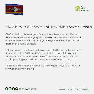 World Prayer Stretch Day 57: Prayers for Eswatini (former Swaziland)