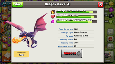 dragon clash of clans