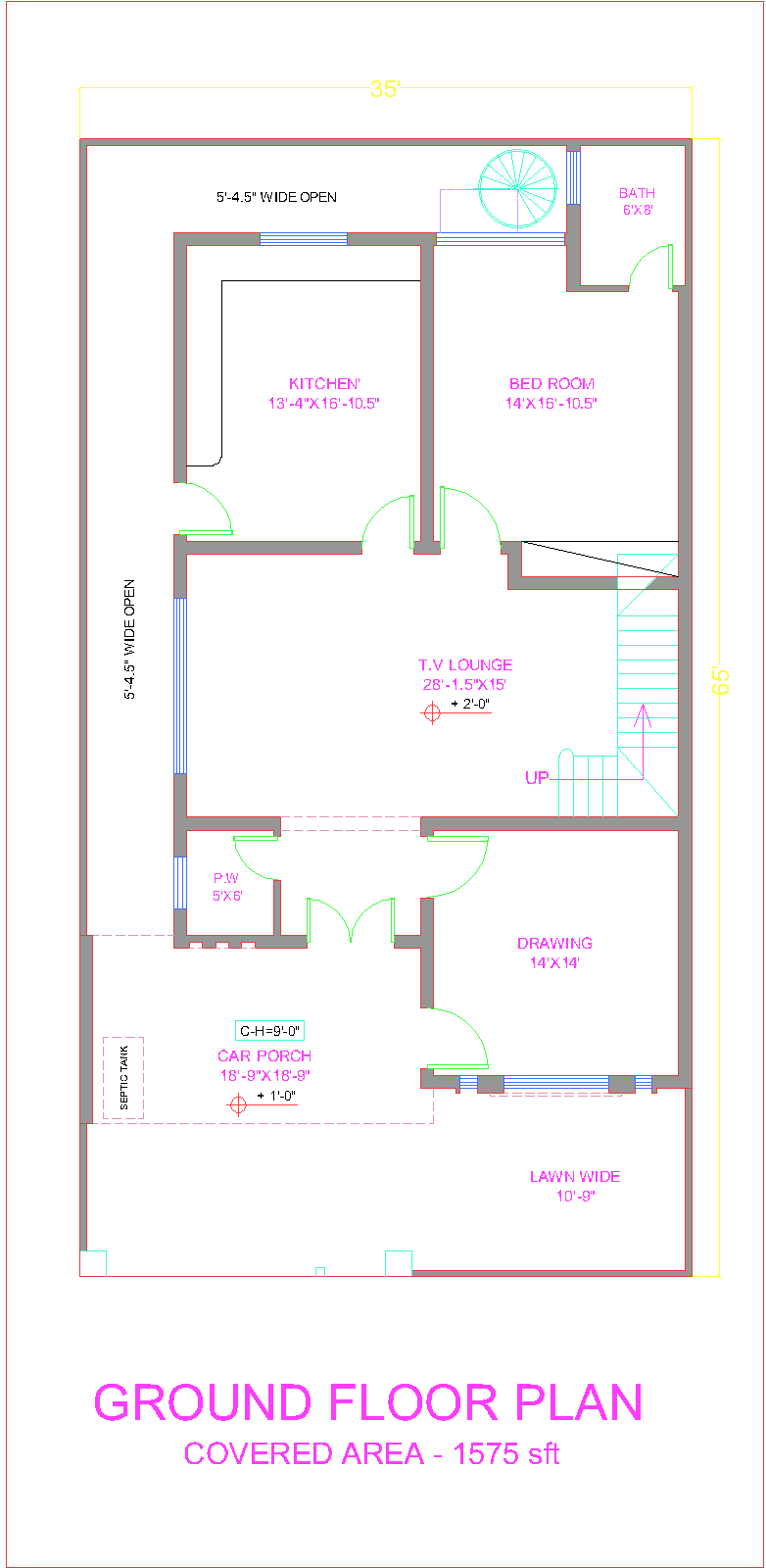 3D Front Elevationcom 10 Marla House Plan Layout