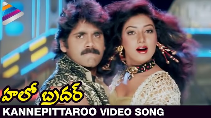 Kanne Pittaro Kannu Kottaro Song Lyrics - Hello Brother Telugu  Songs Lyrics |Nagarjuna |Soundarya |Ramya Krishnan