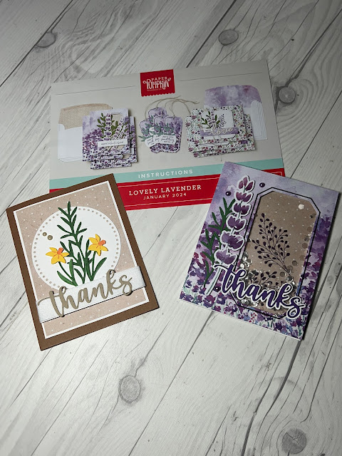 Alternative Card ideas using Lovely Lavender Paper Pumpkin Kit