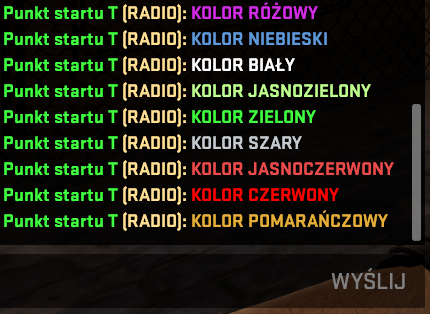 kolorowy czat w csgo