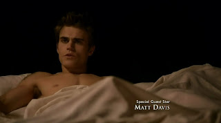 Paul Wesley Shirtless on The Vampire Diaries s1e13