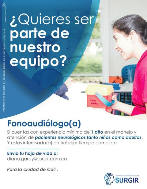 📂 Empleo en Cali HOY como Fonoaudiologo(a) 💼 |▷ #SiHayEmpleo