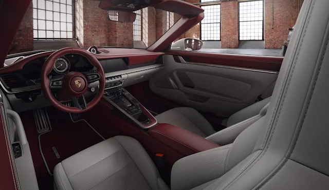 Porsche apresenta novo interior em couro bicolor elegante