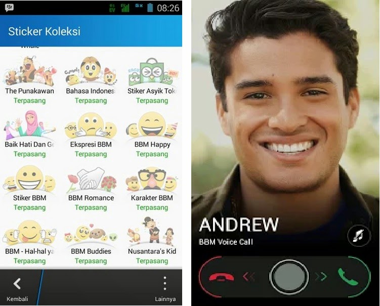 BBM Update Terbaru Versi 2.5.1.46 Apk sudah Free Stiker Enter Key