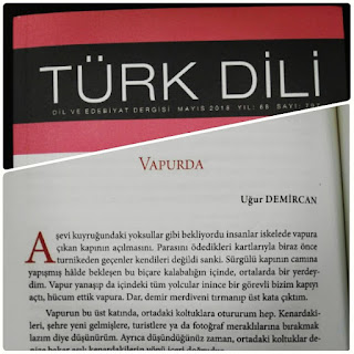 Uğur Demircan Öykü Vapurda Türk Dili Dergisi TDK