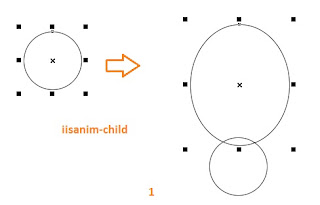 Elipse tool - untuk membuat lingkaran di coreldraw