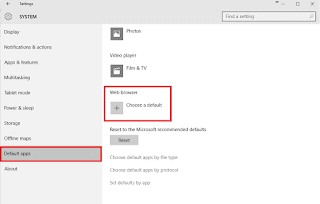 Open Window 10 Default Web Browser Setting