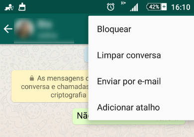 enviar conversas do WhatsApp por email