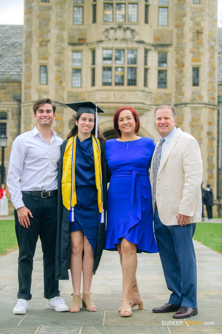 University of Michigan LSA Ross College Graduation Pictures with Family at Law Quad by SudeepStudio.com Ann Arbor University Graduation Photographer