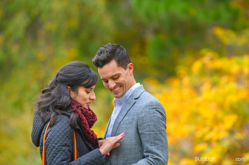 American Indian Real Wedding Proposal Photography Nichols Arboretum SudeepStudio.com by Ann Arbor Wedding Photographer