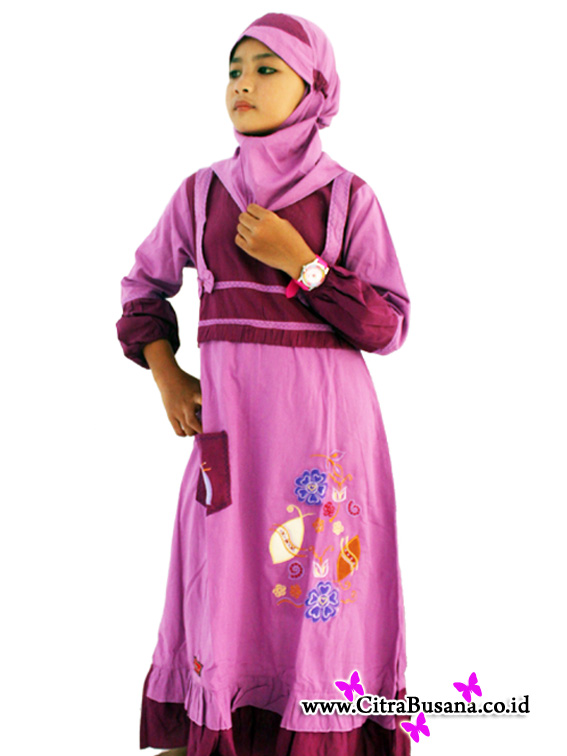 Model Baju  Muslim  Anak  Perempuan BangBis