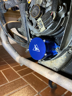 Replacement bean can under front engine cover