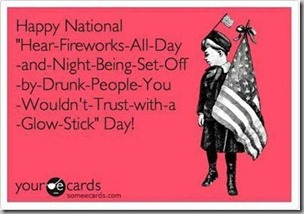 fireworks all day and night