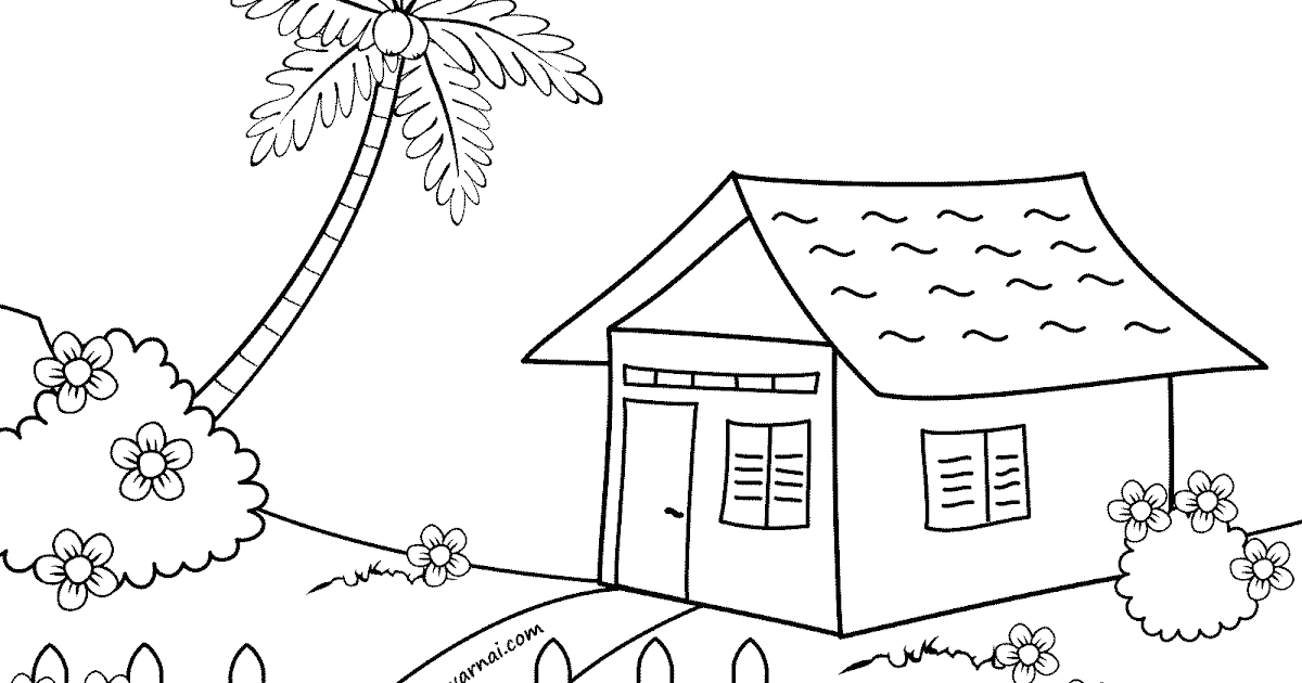 Koleksi Gambar Sketsa Pemandangan Dan Rumah Terbaru ...