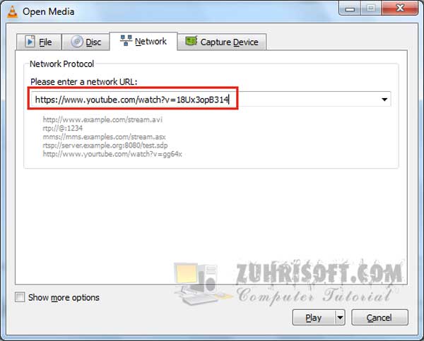 Cara nonton VIdeo Youtube menggunakan VLC Player