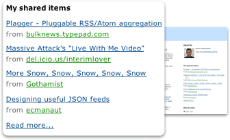 Blogger Widget Screenshot