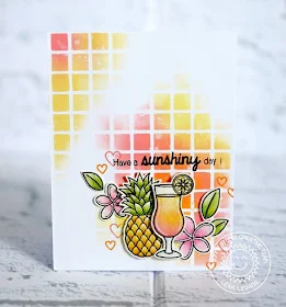 Sunny Studio Stamps: Tropical Paradise Sunshiny Day Card by Lexa Levana.